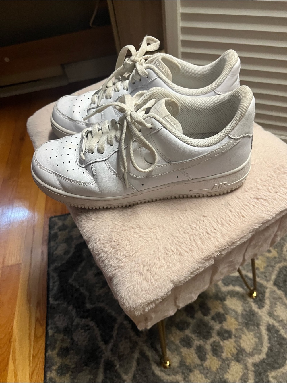 Nike White Low-Top Leather Sneakers
